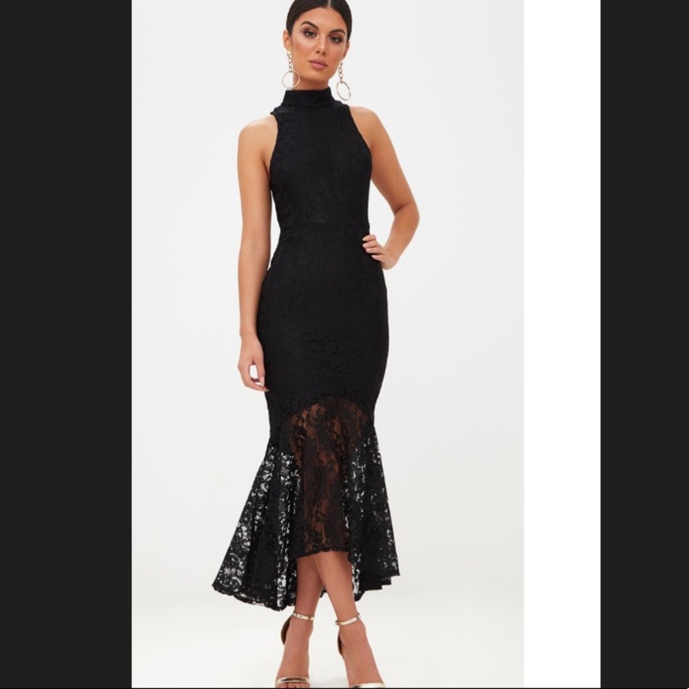 Lace black dress